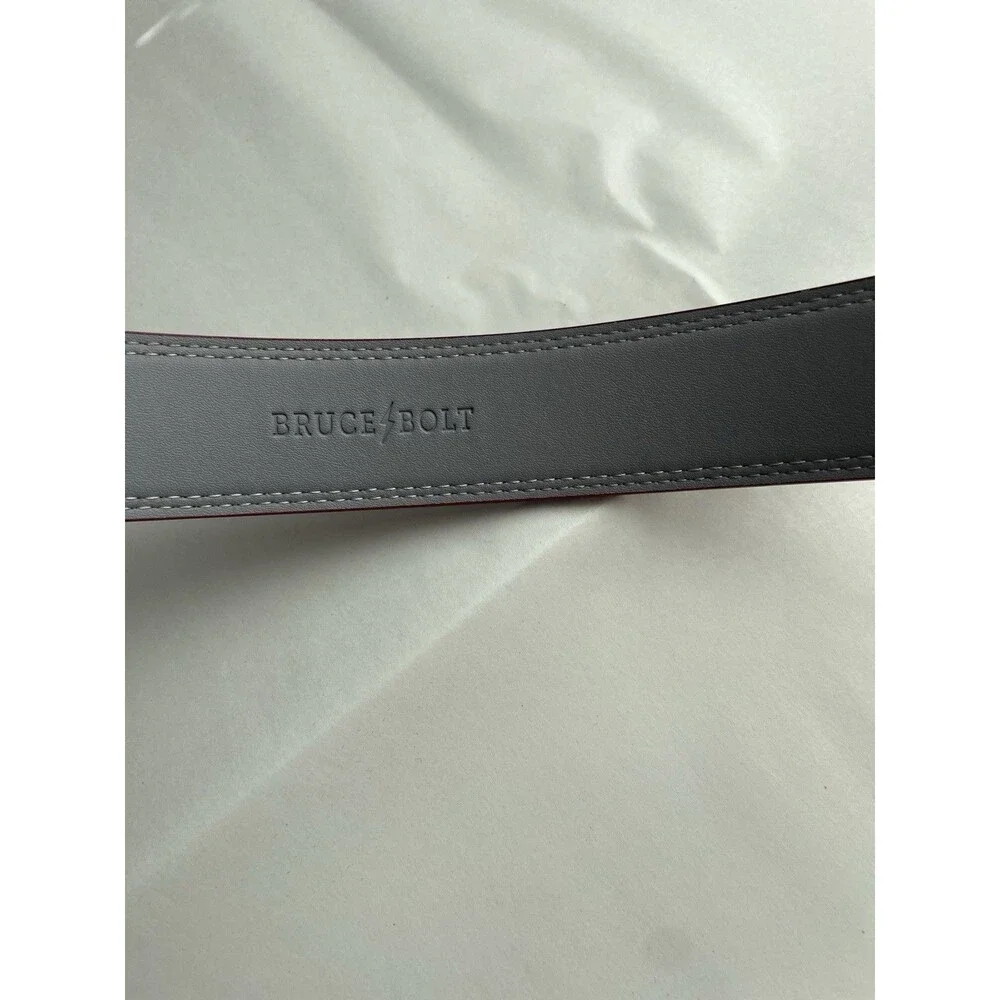 Bruce Bolt Baseball Belt Adjustable 29-42 Waist Maroon Uniform Softball Adult